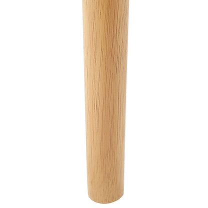 vidaXL Esszimmerstuhl 2 pcs Natur Massives Gummiholz