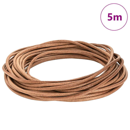 Leder Schnur Braun Ø4 mm x 5 m Leder