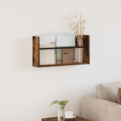 Magazinregal Geräucherte Eiche 60 x 12 x 30 cm Holzwerkstoff