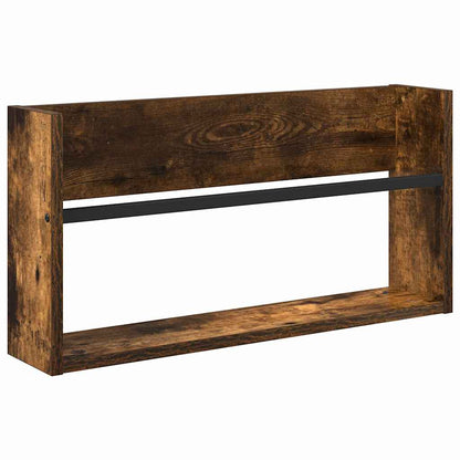 Magazinregal Geräucherte Eiche 60 x 12 x 30 cm Holzwerkstoff