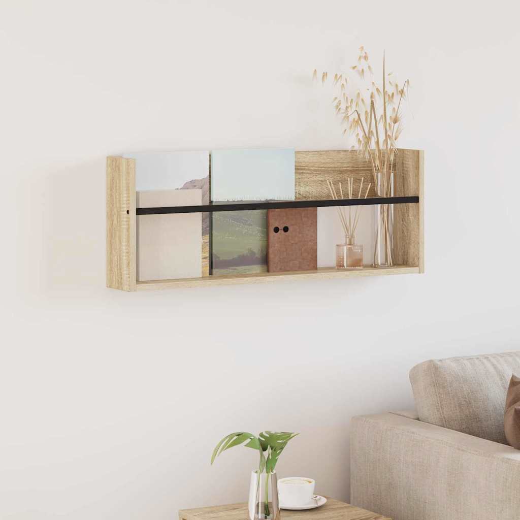 Magazinregal Sonoma-Eiche 80 x 12 x 30 cm Holzwerkstoff
