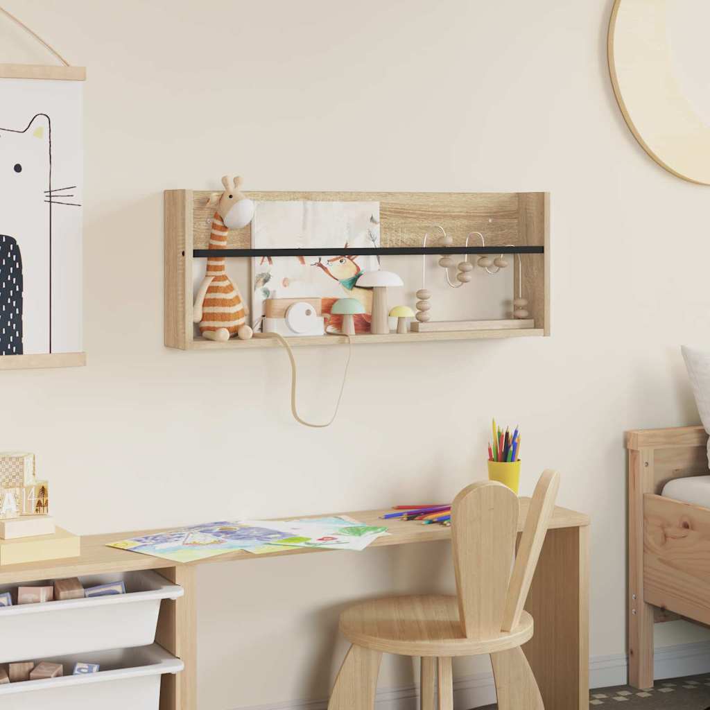 Magazinregal Sonoma-Eiche 80 x 12 x 30 cm Holzwerkstoff