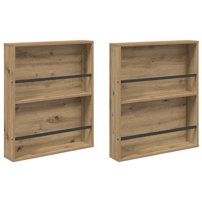 Magazinregal 2 pcs Artisan-Eiche 60 x 12 x 70 cm Holzwerkstoff