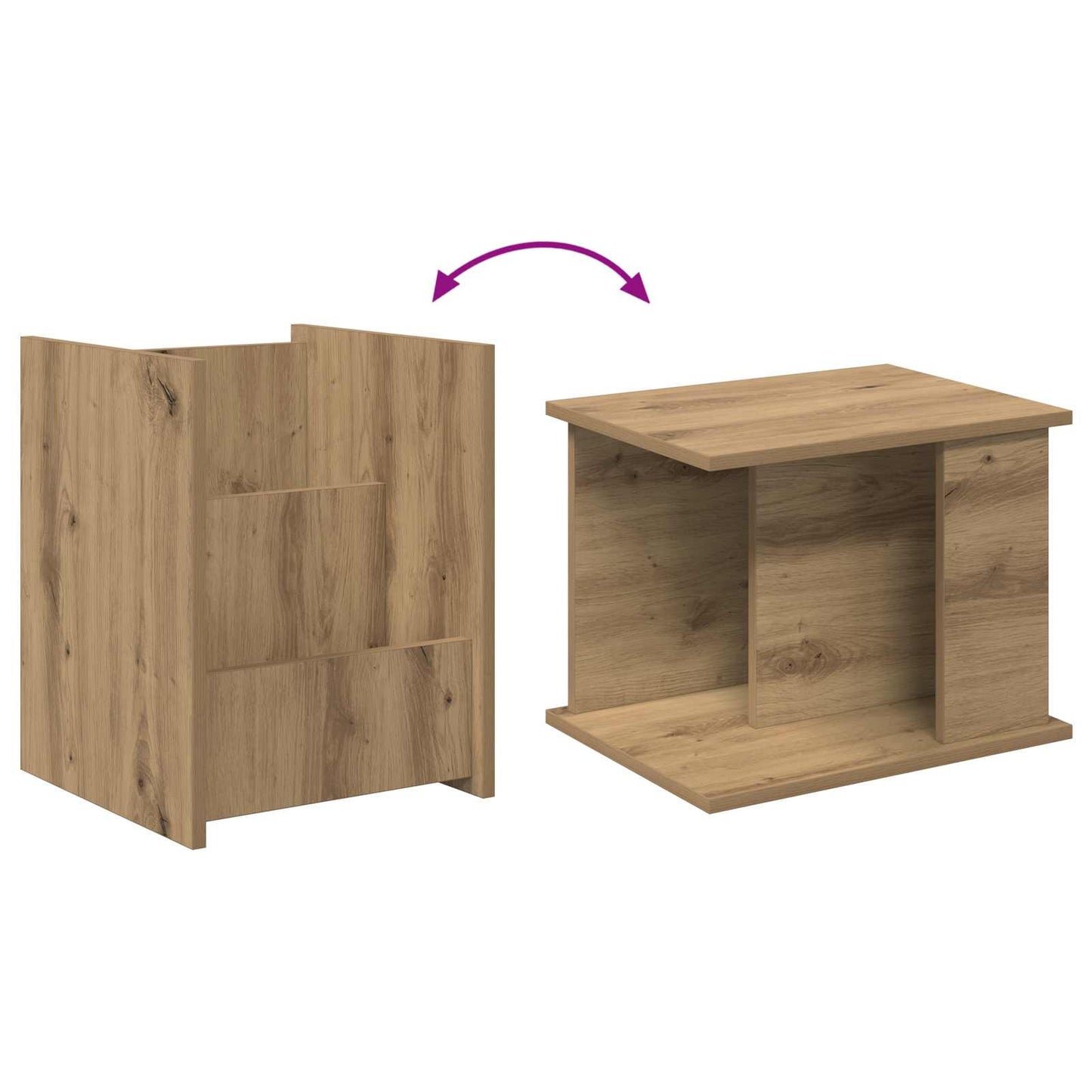 Magazinregal Artisan-Eiche 35 x 35 x 45 cm Holzwerkstoff