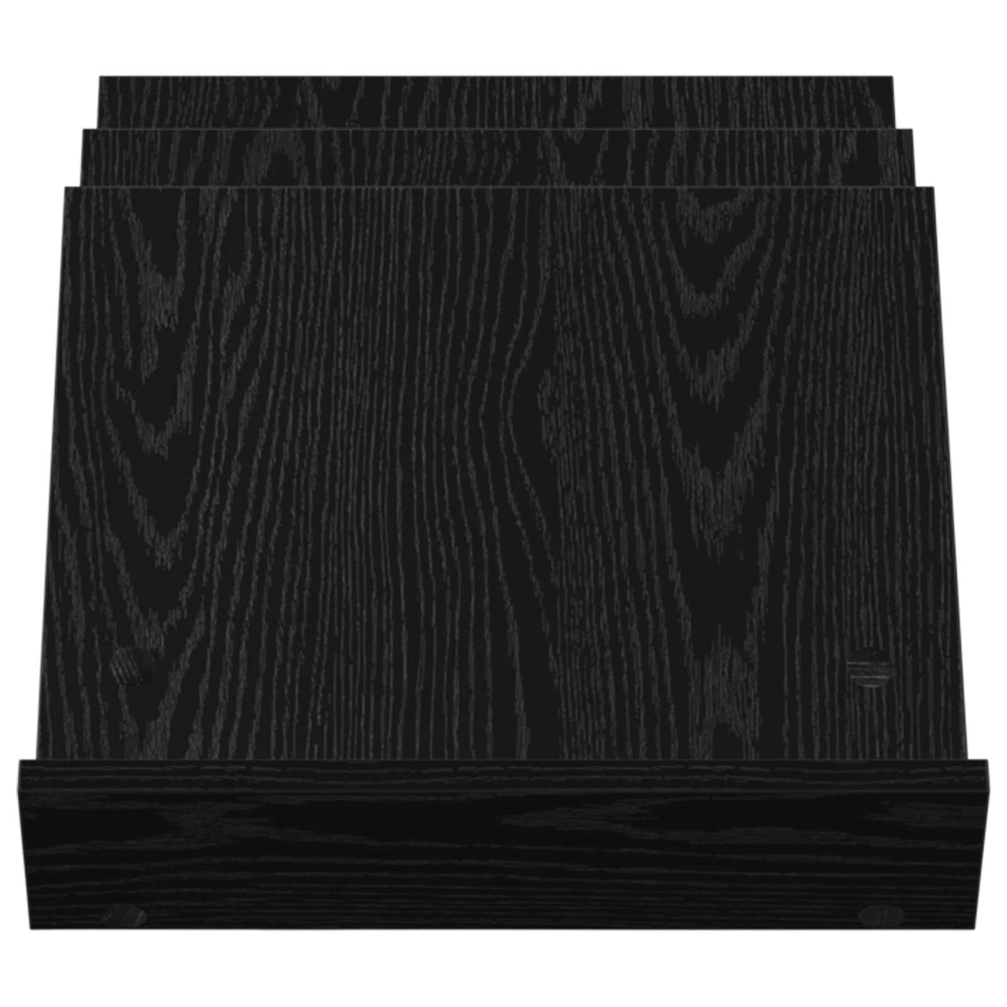 Magazinregal mit Regal Schwarz Eichen-Optik 53 x 40 x 28.5 cm