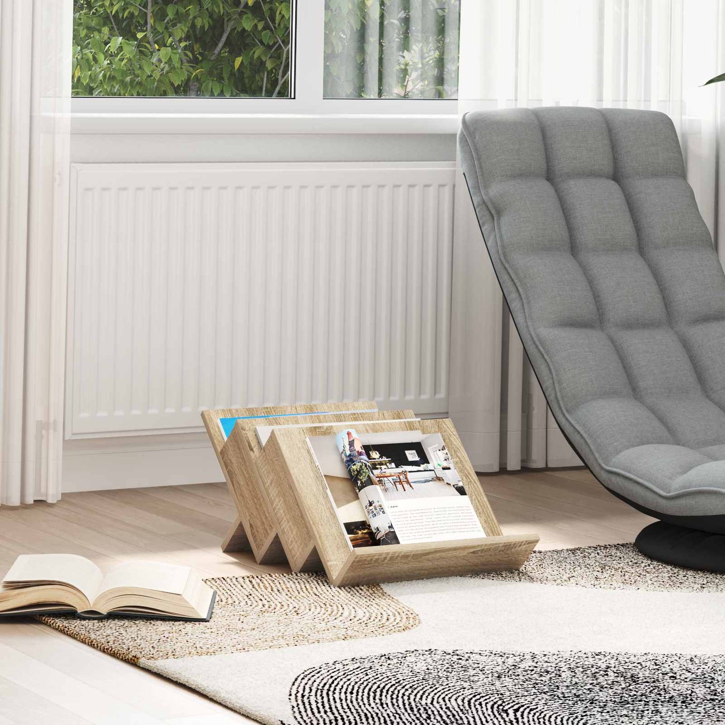 Magazinregal Sonoma-Eiche 53 x 40 x 28.5 cm Holzwerkstoff