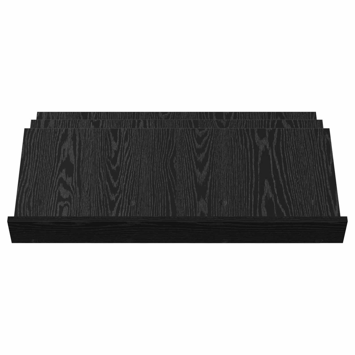 Magazinregal mit Regal Schwarz Eichen-Optik 90 x 53 x 28,5 cm