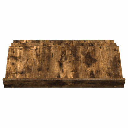 Magazinregal Geräucherte Eiche 90 x 53 x 28,5 cm Holzwerkstoff