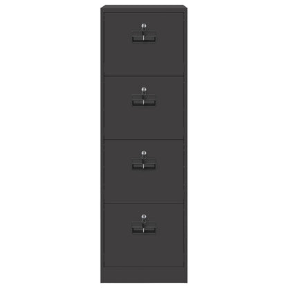 Aktenschrank mit Schubladen 2 pcs Schwarz 44 x 50 x 106,5 cm