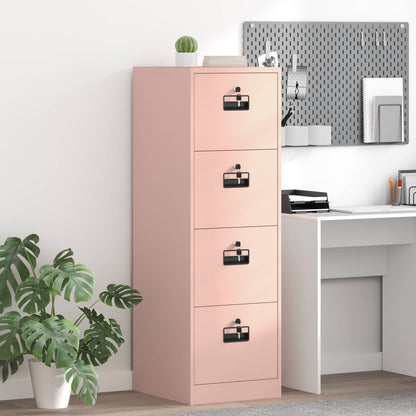vidaXL Aktenschrank 2 pcs Rosa 44 x 50 x 106,5 cm Kaltgewalzter Stahl