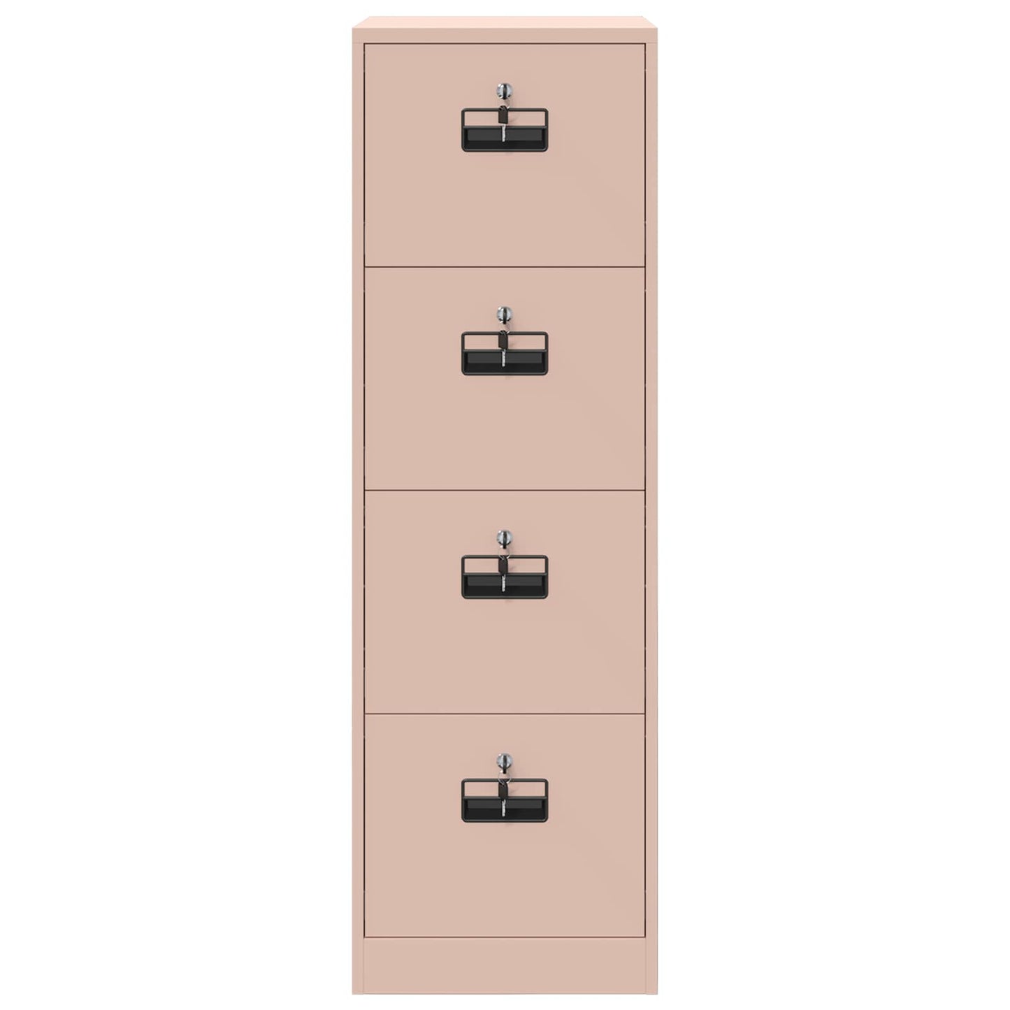 vidaXL Aktenschrank 2 pcs Rosa 44 x 50 x 106,5 cm Kaltgewalzter Stahl