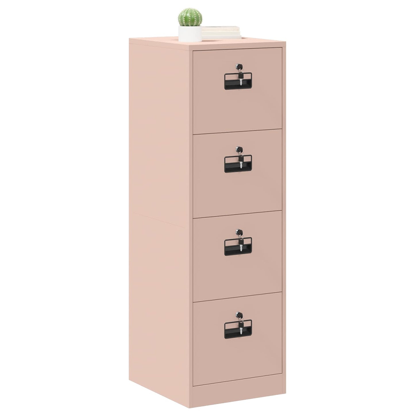 vidaXL Aktenschrank 2 pcs Rosa 44 x 50 x 106,5 cm Kaltgewalzter Stahl