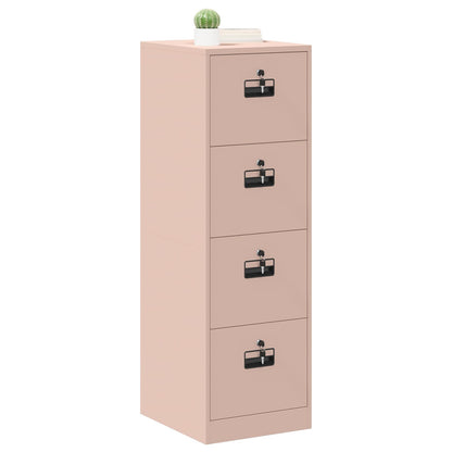 vidaXL Aktenschrank 2 pcs Rosa 44 x 50 x 106,5 cm Kaltgewalzter Stahl