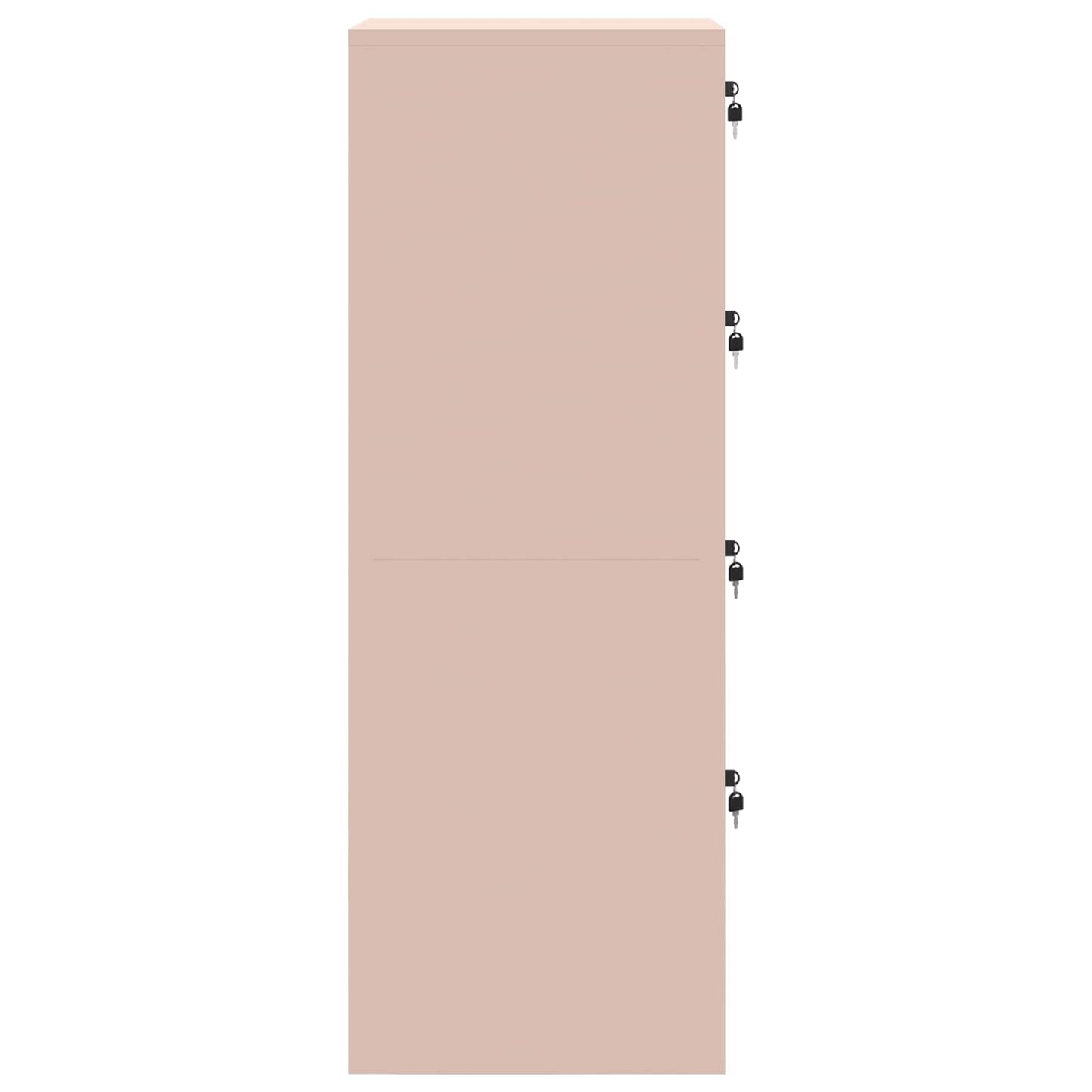 vidaXL Aktenschrank 2 pcs Rosa 44 x 50 x 106,5 cm Kaltgewalzter Stahl
