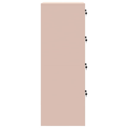 vidaXL Aktenschrank 2 pcs Rosa 44 x 50 x 106,5 cm Kaltgewalzter Stahl