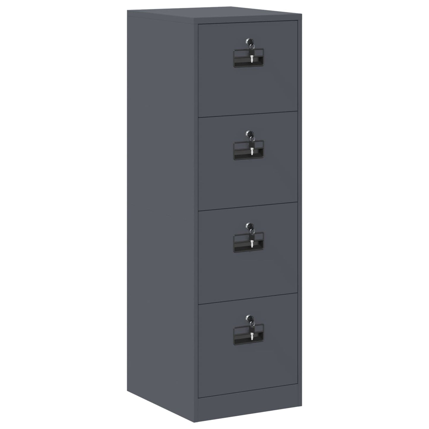 vidaXL Aktenschrank mit Schubladen 2 pcs Anthrazit 44 x 50 x 106,5 cm