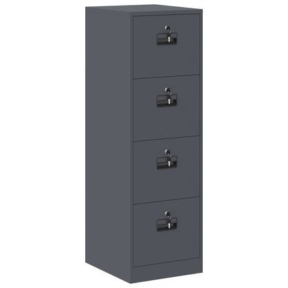 vidaXL Aktenschrank mit Schubladen 2 pcs Anthrazit 44 x 50 x 106,5 cm