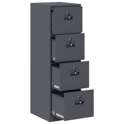 vidaXL Aktenschrank mit Schubladen 2 pcs Anthrazit 44 x 50 x 106,5 cm