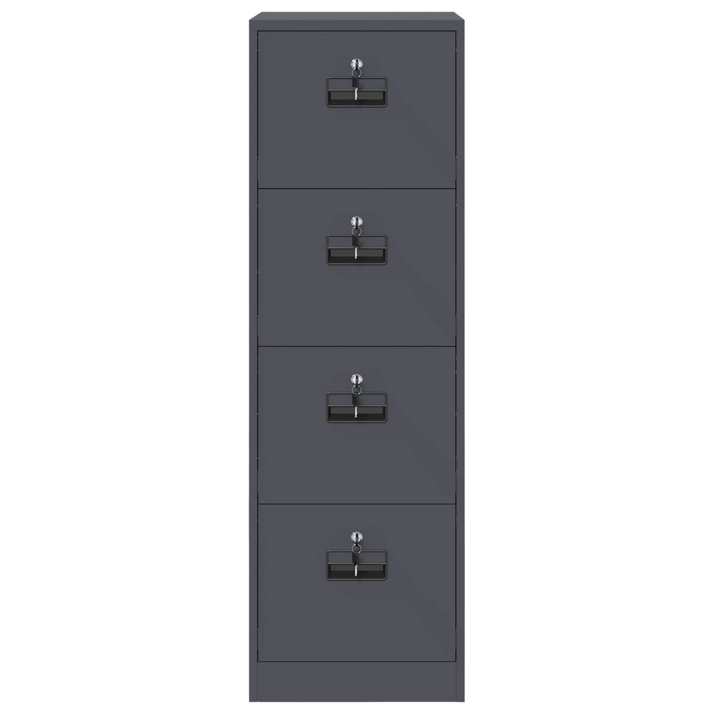 vidaXL Aktenschrank mit Schubladen 2 pcs Anthrazit 44 x 50 x 106,5 cm