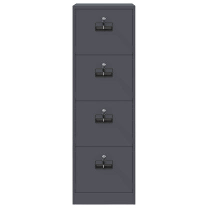 vidaXL Aktenschrank mit Schubladen 2 pcs Anthrazit 44 x 50 x 106,5 cm