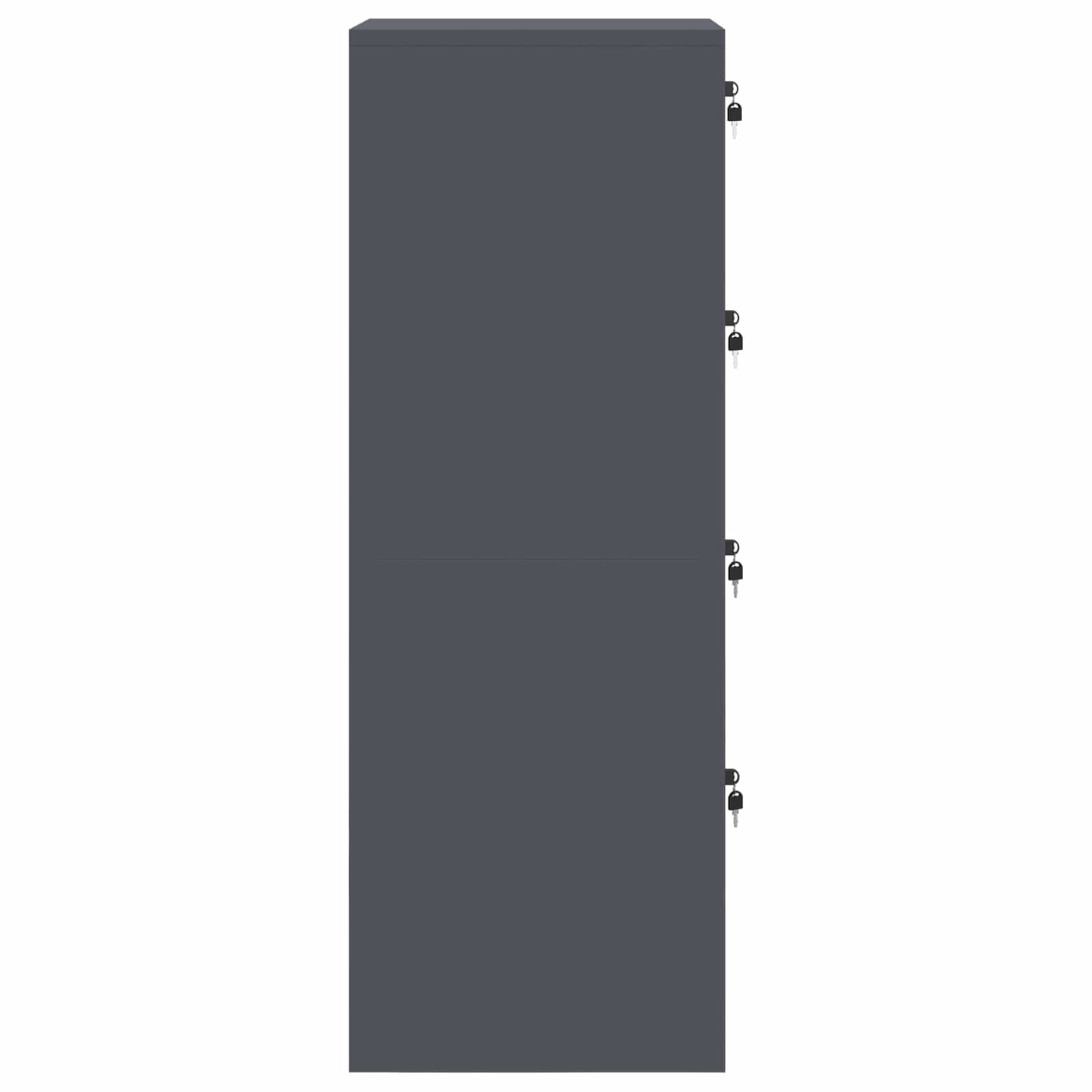 vidaXL Aktenschrank mit Schubladen 2 pcs Anthrazit 44 x 50 x 106,5 cm