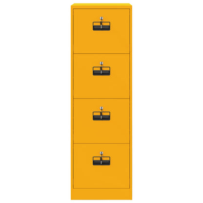 vidaXL Aktenschrank mit Schubladen 2 pcs Senfgelb 44 x 50 x 106,5 cm