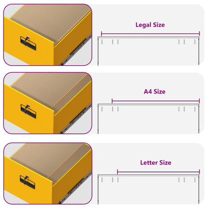 vidaXL Aktenschrank mit Schubladen 2 pcs Senfgelb 44 x 50 x 106,5 cm