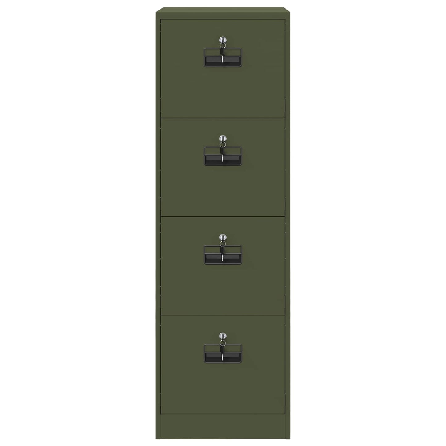 Aktenschrank mit Schubladen 2 pcs Olive Grün 44 x 50 x 106,5 cm