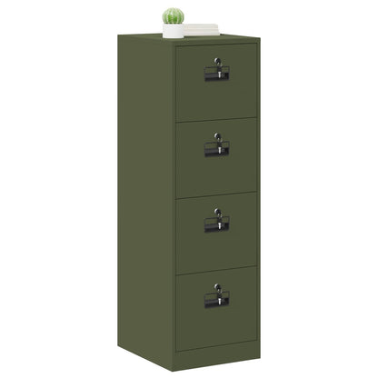 Aktenschrank mit Schubladen 2 pcs Olive Grün 44 x 50 x 106,5 cm