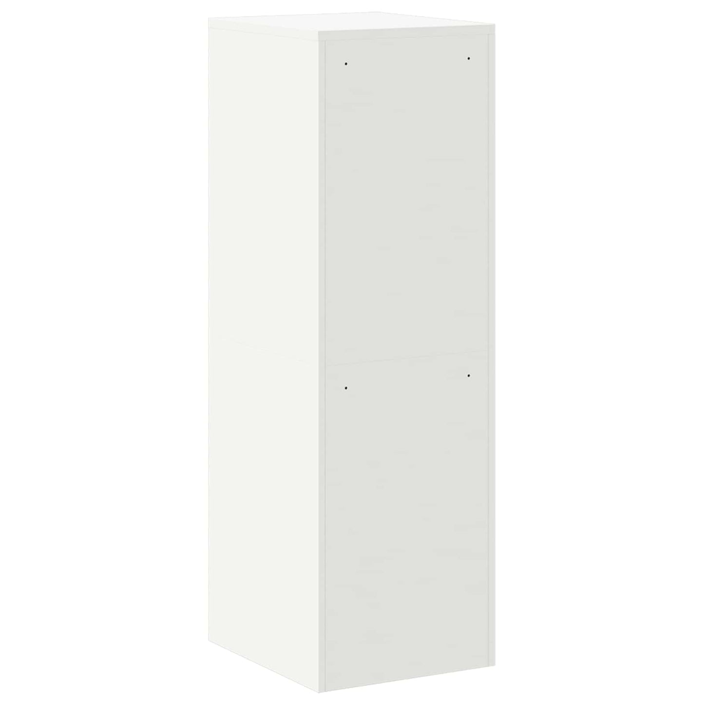 vidaXL Aktenschrank 2 pcs Weiß 44 x 50 x 106,5 cm Kaltgewalzter Stahl