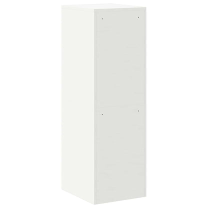 vidaXL Aktenschrank 2 pcs Weiß 44 x 50 x 106,5 cm Kaltgewalzter Stahl