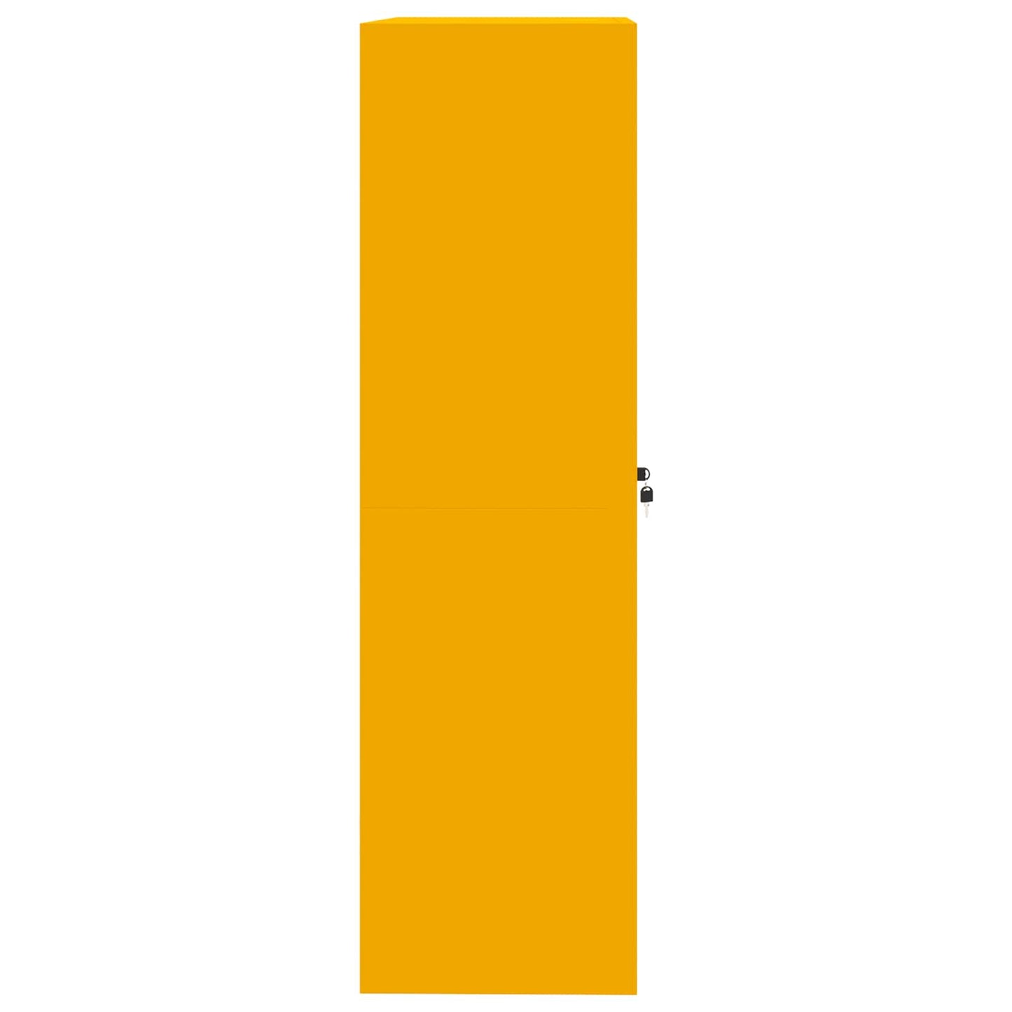 Aufbewahrungsschrank Senfgelb 90 x 40 x 140 cm Stahl