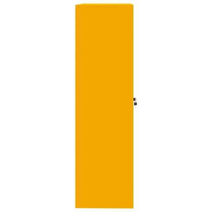 Aufbewahrungsschrank Senfgelb 90 x 40 x 140 cm Stahl