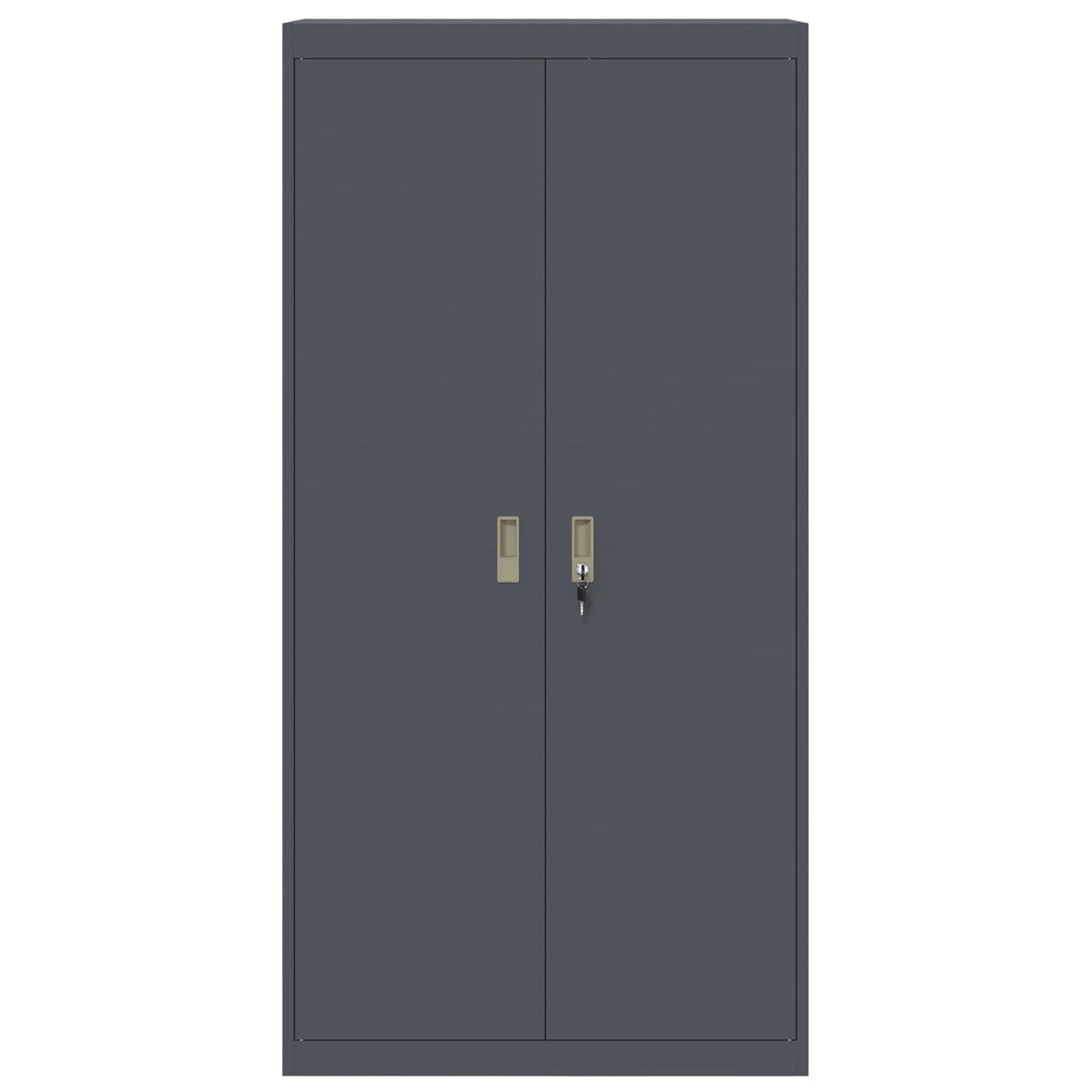 Aufbewahrungsschrank Anthrazit 90 x 40 x 180 cm Stahl