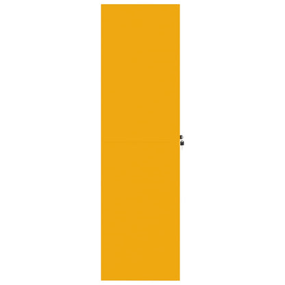 Aufbewahrungsschrank Senfgelb 80 x 40 x 140 cm Stahl