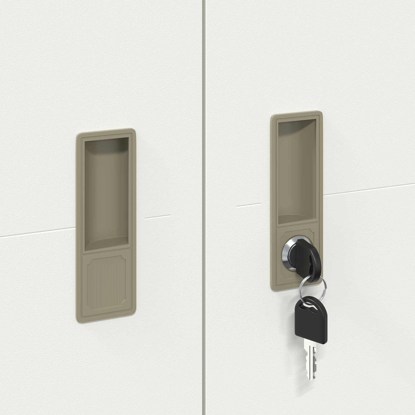 Aufbewahrungsschrank Weiß 80 x 40 x 180 cm Stahl