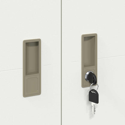 Aufbewahrungsschrank Weiß 80 x 40 x 180 cm Stahl