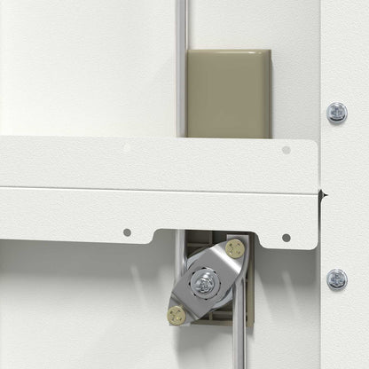 Aufbewahrungsschrank Weiß 80 x 40 x 200 cm Stahl