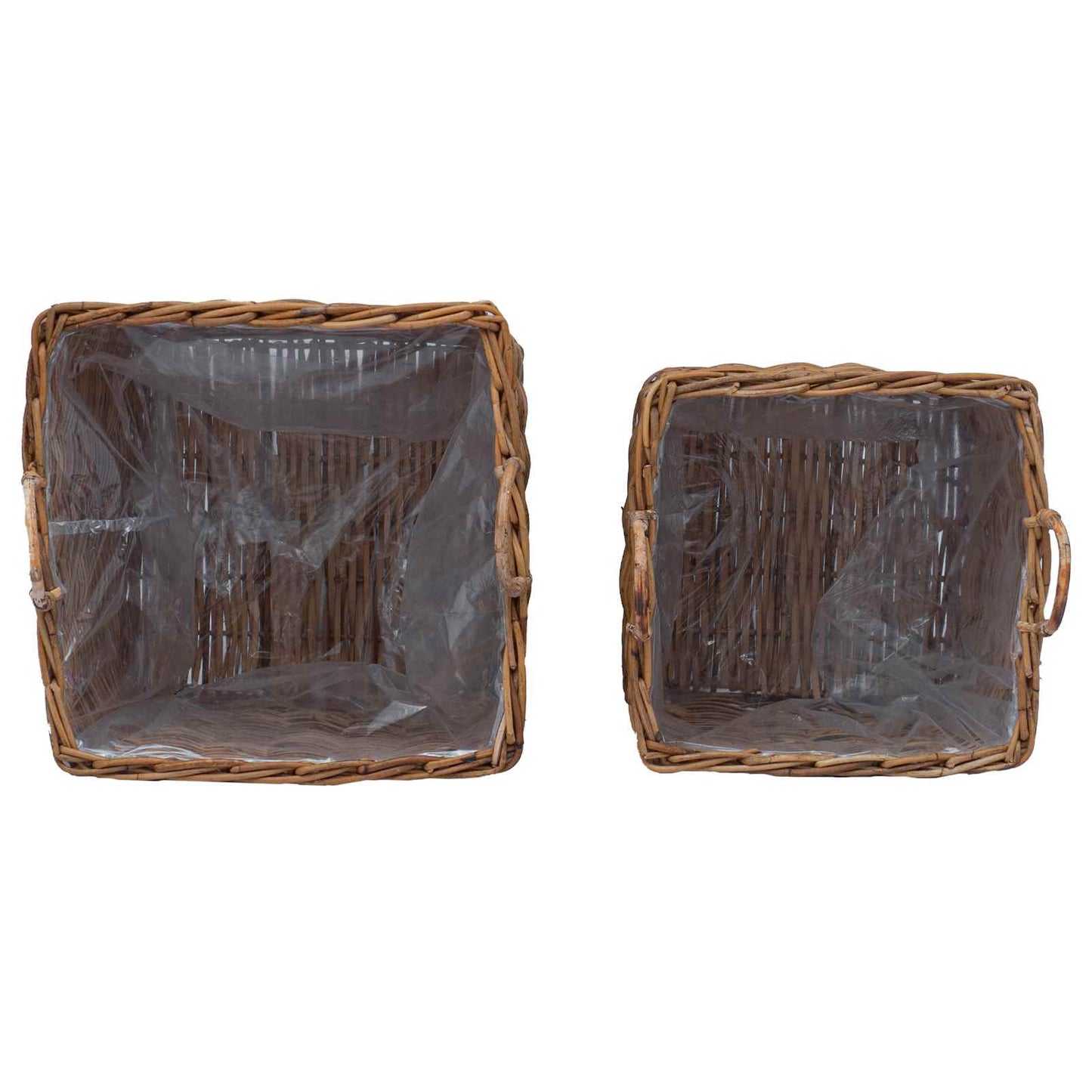 Pflanzer Korb mit Speicher 2 pcs Braun Lacak Rattan