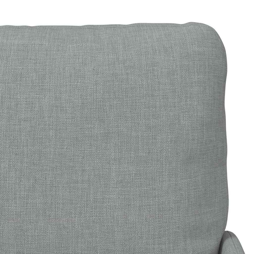 vidaXL Sofas mit Kissen 55cm Hellgrau Sperrholz
