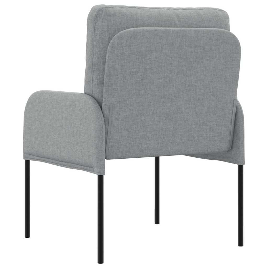 vidaXL Sofas mit Kissen 55cm Hellgrau Sperrholz