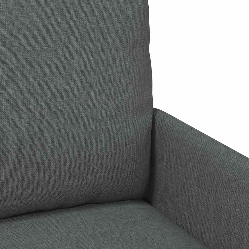 vidaXL Sofas mit Kissen 55cm Dunkelgrau Sperrholz