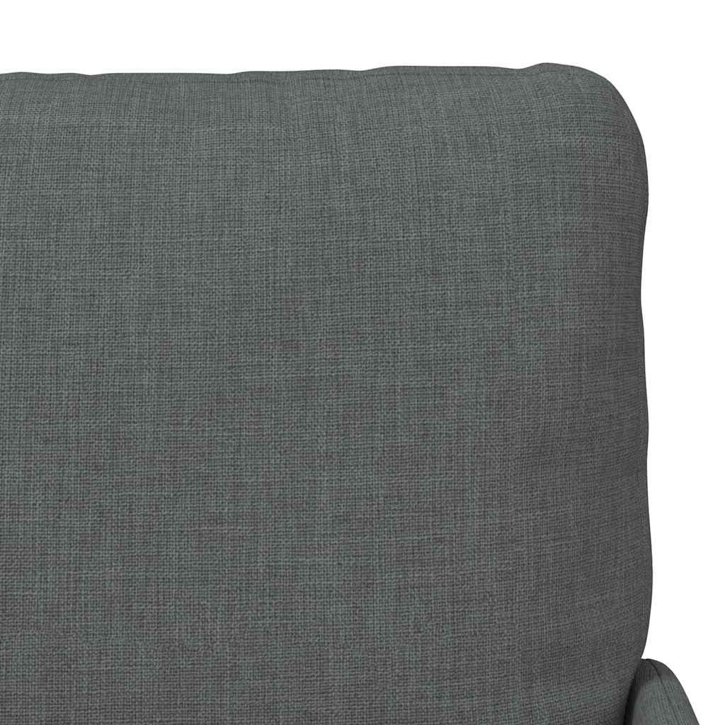 vidaXL Sofas mit Kissen 55cm Dunkelgrau Sperrholz