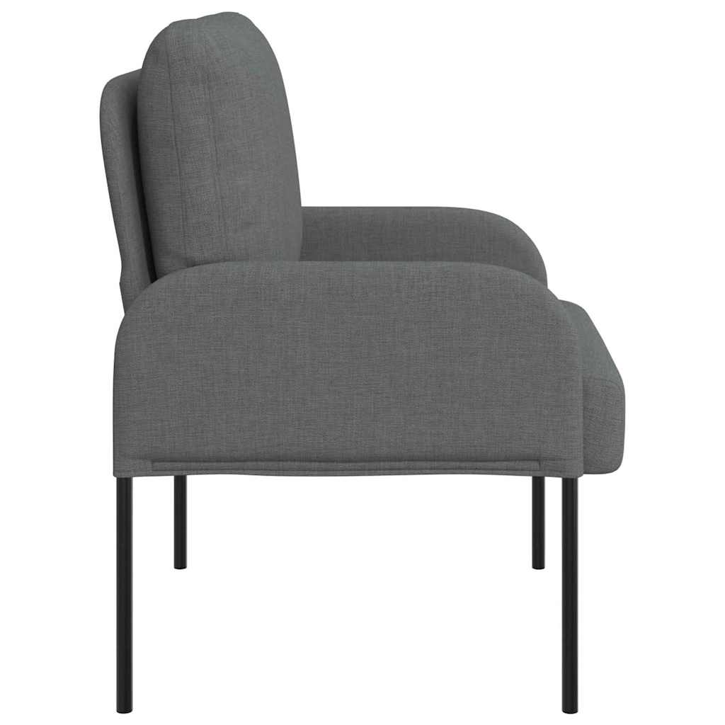 vidaXL Sofas mit Kissen 55cm Dunkelgrau Sperrholz