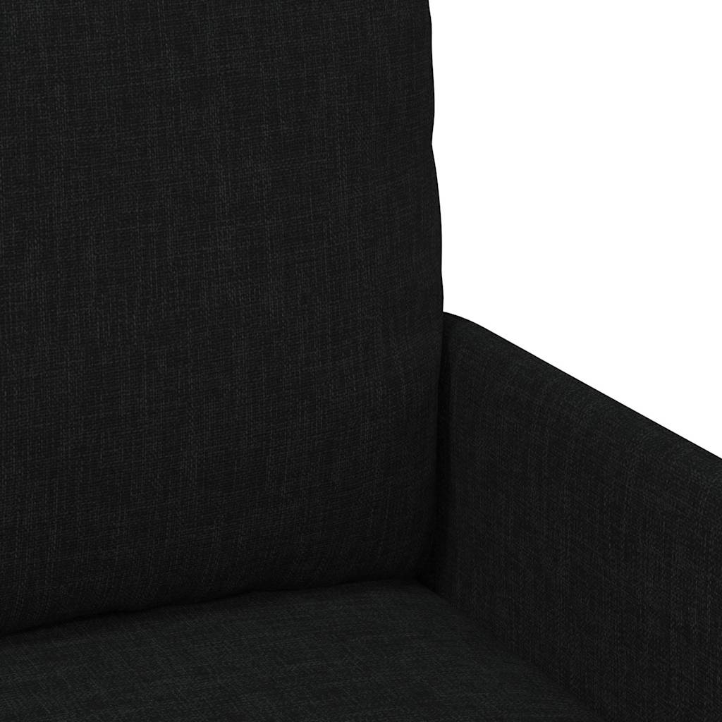 vidaXL Sofas mit Kissen 55cm Schwarz Sperrholz