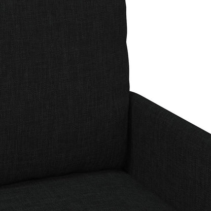 vidaXL Sofas mit Kissen 55cm Schwarz Sperrholz