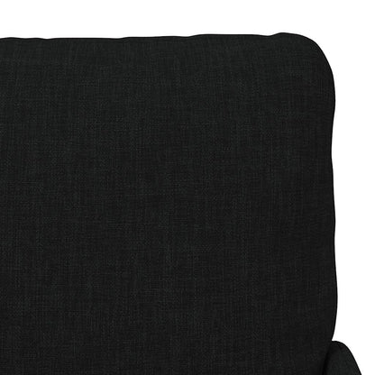 vidaXL Sofas mit Kissen 55cm Schwarz Sperrholz