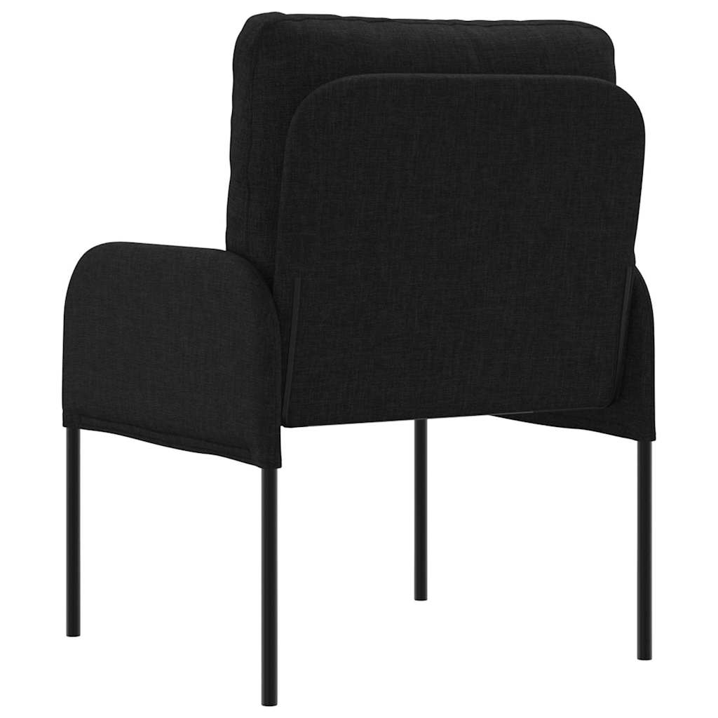 vidaXL Sofas mit Kissen 55cm Schwarz Sperrholz