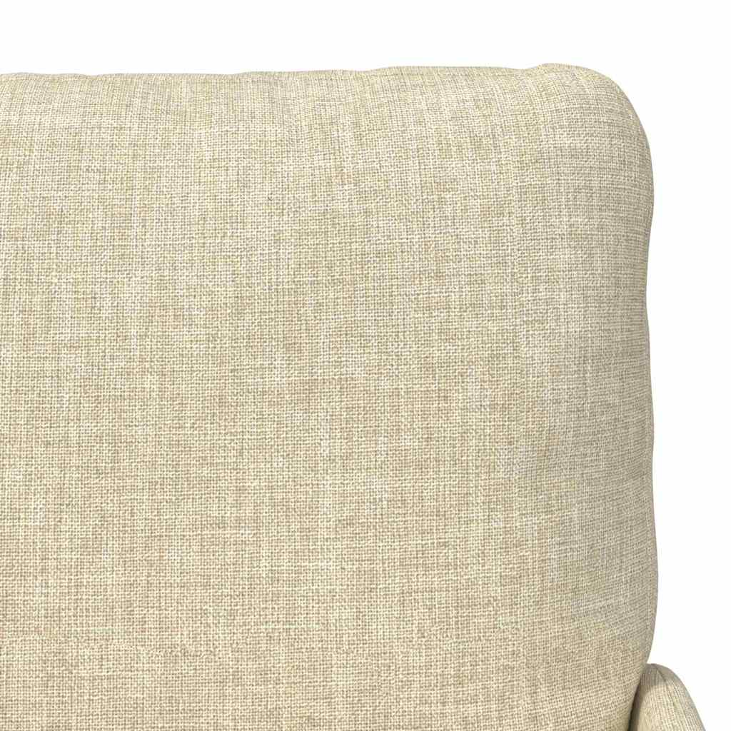 vidaXL Sofas mit Kissen 55cm Creme Sperrholz