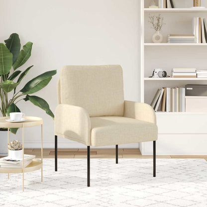 vidaXL Sofas mit Kissen 55cm Creme Sperrholz